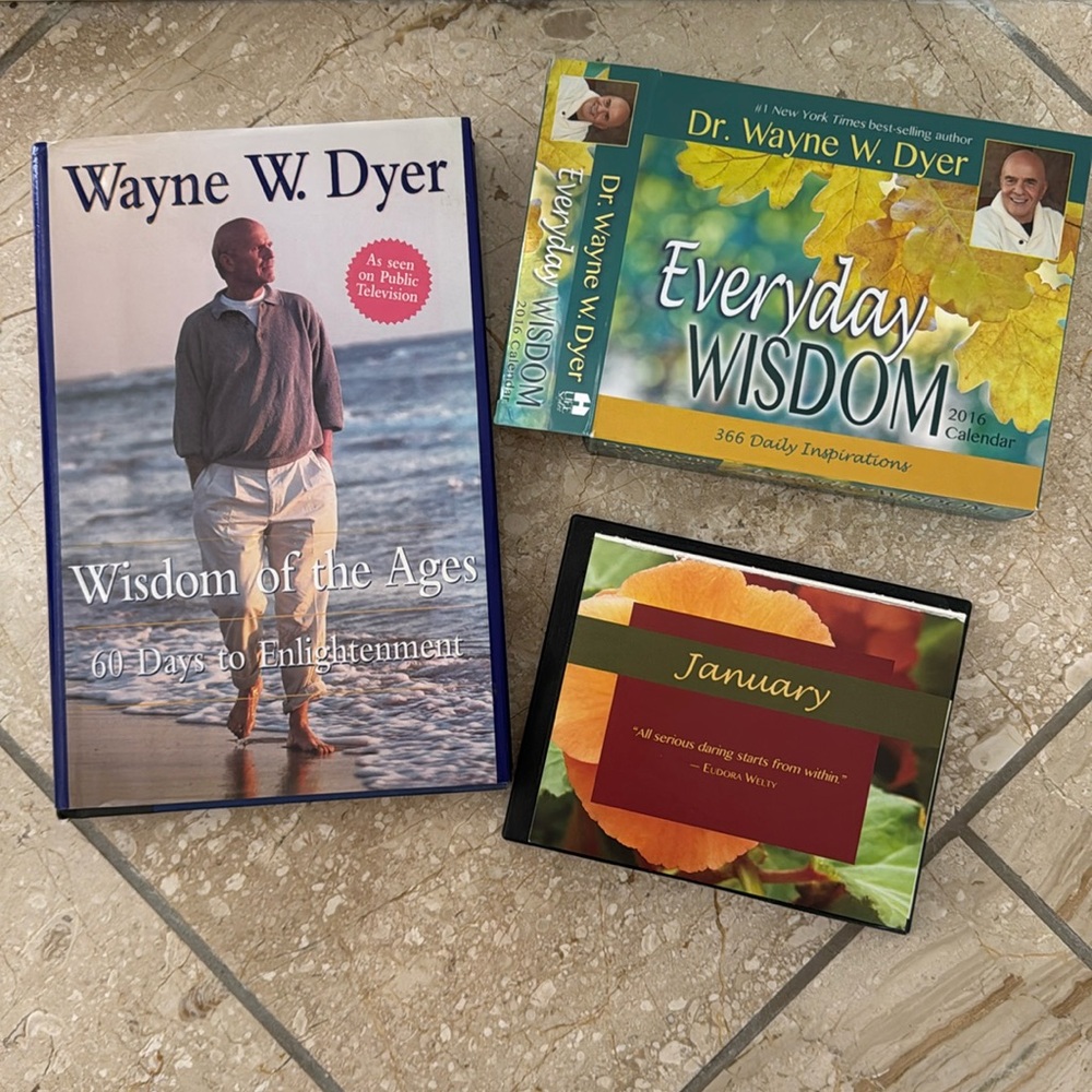 Set of 2 Dr. Wayne W. Dyer - Wisdom of the Ages & Everyday Wisdom